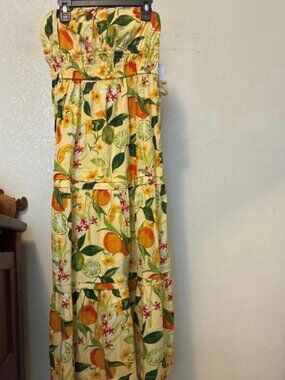 Citrus Maxi Crystal Sky Maxi Dress Strapless